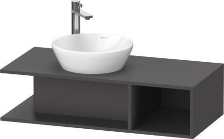 Console vanity unit wall-mounted, DE491904949 Graphite Matt, Decor