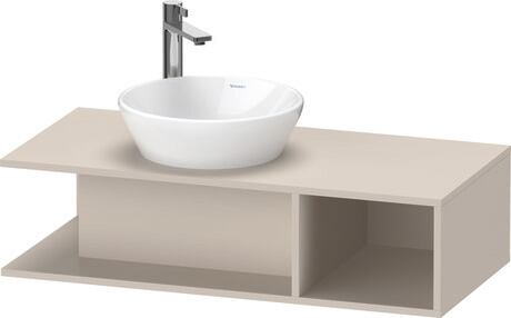 Console vanity unit wall-mounted, DE491909191 taupe Matt, Decor