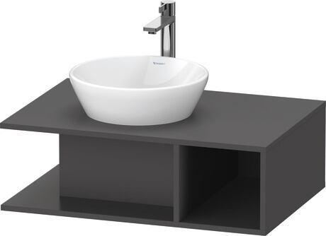 Console vanity unit wall-mounted, DE492804949 Graphite Matt, Decor