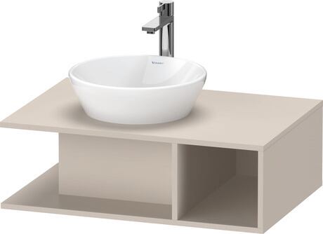 Console vanity unit wall-mounted, DE492809191 taupe Matt, Decor