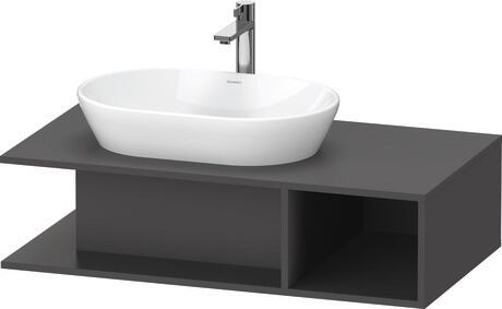 Console vanity unit wall-mounted, DE492904949 Graphite Matt, Decor