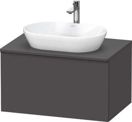 Console vanity unit wall-mounted, DE49470BD490000 Graphite Matt, Decor, Handle Diamond black