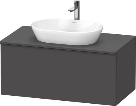 Console vanity unit wall-mounted, DE49480BD490000 Graphite Matt, Decor, Handle Diamond black