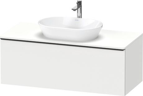 Console vanity unit wall-mounted, DE49490BD180000 White Matt, Decor, Handle Diamond black