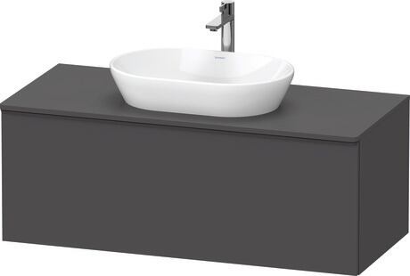 Console vanity unit wall-mounted, DE49490BD490000 Graphite Matt, Decor, Handle Diamond black