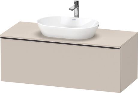 Console vanity unit wall-mounted, DE49490BD910000 taupe Matt, Decor, Handle Diamond black