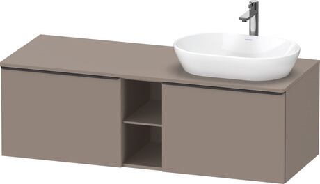 Console vanity unit wall-mounted, DE4950RBD430000 Basalte Matt, Decor, Handle Diamond black