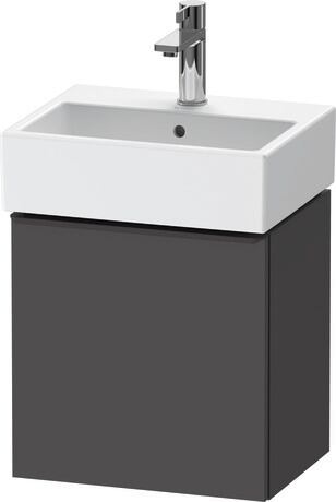 Vanity unit wall-mounted, DE4217LBD490000 Graphite Matt, Decor, Handle Diamond black