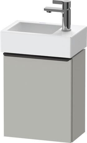 Vanity unit wall-mounted, DE4218LBD070000 Concrete grey Matt, Decor, Handle Diamond black