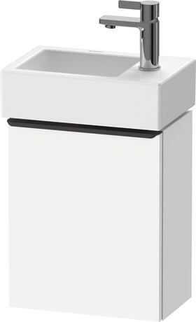 Vanity unit wall-mounted, DE4218LBD180000 White Matt, Decor, Handle Diamond black