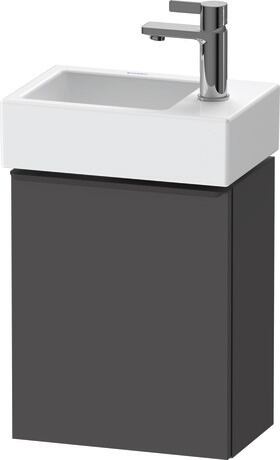 Vanity unit wall-mounted, DE4218LBD490000 Graphite Matt, Decor, Handle Diamond black