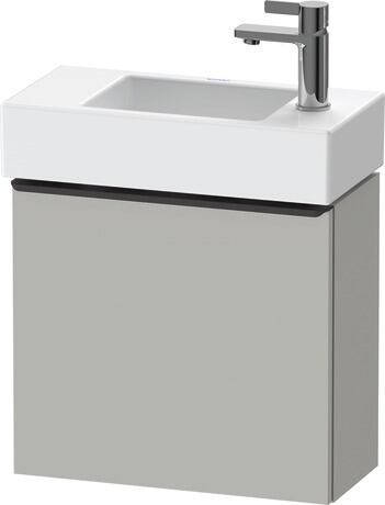 Vanity unit wall-mounted, DE4219RBD070000 Concrete grey Matt, Decor, Handle Diamond black