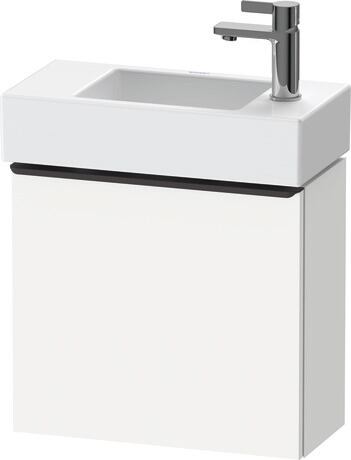 Vanity unit wall-mounted, DE4219RBD180000 White Matt, Decor, Handle Diamond black