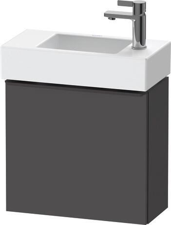 Vanity unit wall-mounted, DE4219LBD490000 Graphite Matt, Decor, Handle Diamond black