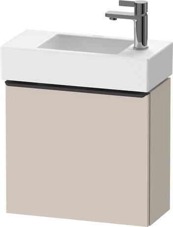 Vanity unit wall-mounted, DE4219LBD910000 taupe Matt, Decor, Handle Diamond black