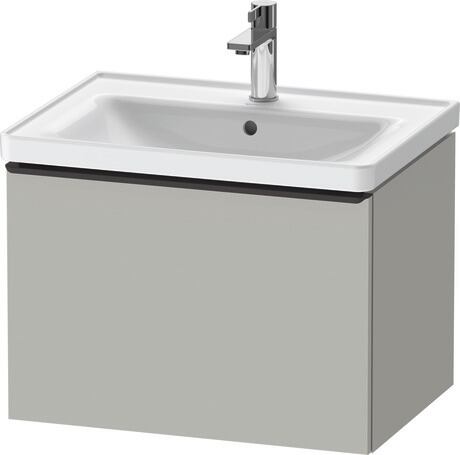 Vanity unit wall-mounted, DE42540BD070000 Concrete grey Matt, Decor, Handle Diamond black