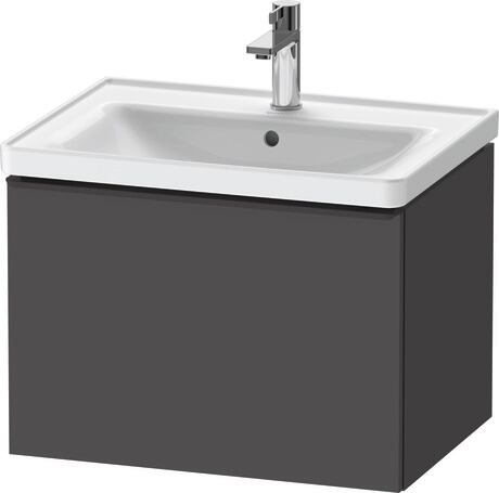 Vanity unit wall-mounted, DE42540BD490000 Graphite Matt, Decor, Handle Diamond black