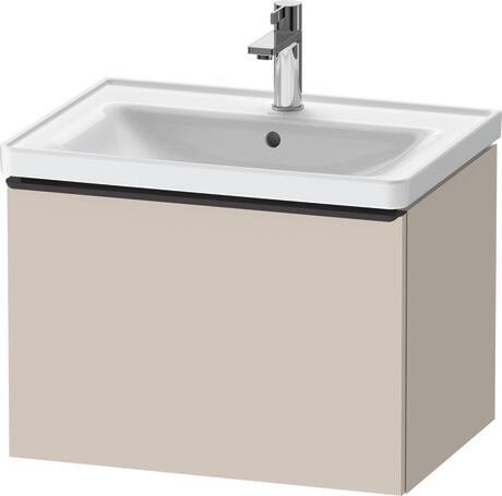 Vanity unit wall-mounted, DE42540BD910000 taupe Matt, Decor, Handle Diamond black