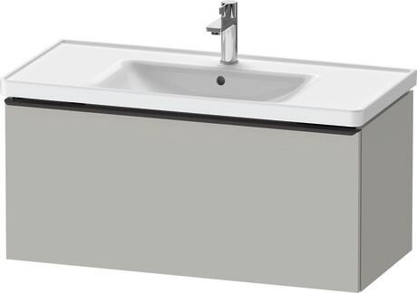 Vanity unit wall-mounted, DE42560BD070000 Concrete grey Matt, Decor, Handle Diamond black