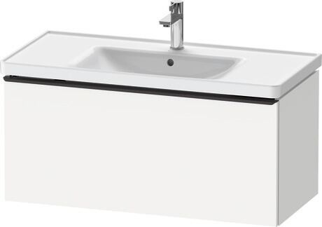 Vanity unit wall-mounted, DE42560BD180000 White Matt, Decor, Handle Diamond black