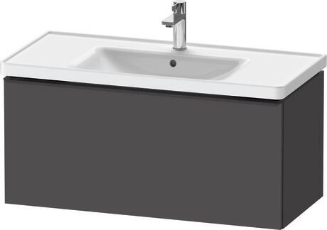 Vanity unit wall-mounted, DE42560BD490000 Graphite Matt, Decor, Handle Diamond black