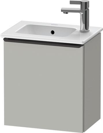 Vanity unit wall-mounted, DE4259LBD070000 Concrete grey Matt, Decor, Handle Diamond black