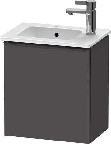 Vanity unit wall-mounted, DE4259LBD490000 Graphite Matt, Decor, Handle Diamond black