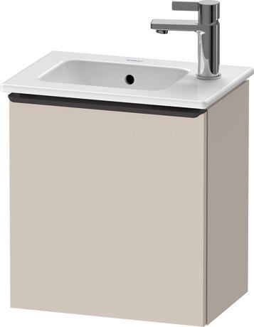 Vanity unit wall-mounted, DE4259LBD910000 taupe Matt, Decor, Handle Diamond black