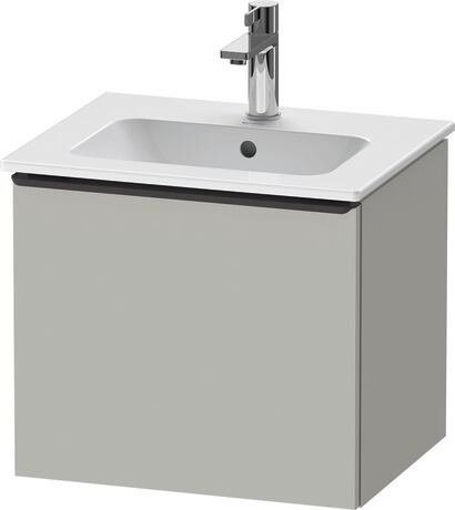 Vanity unit wall-mounted, DE42600BD070000 Concrete grey Matt, Decor, Handle Diamond black