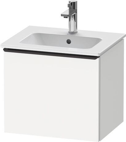 Vanity unit wall-mounted, DE42600BD180000 White Matt, Decor, Handle Diamond black