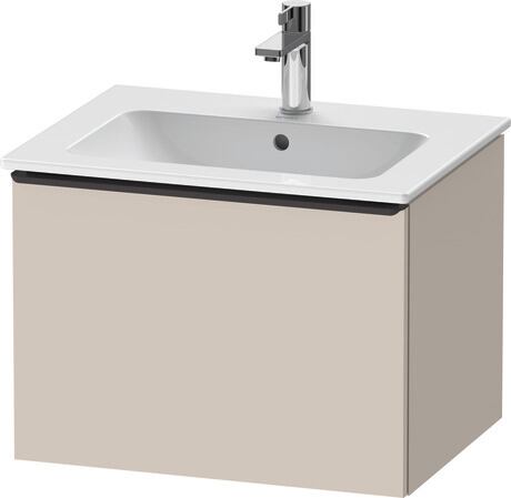 Vanity unit wall-mounted, DE42610BD910000 taupe Matt, Decor, Handle Diamond black