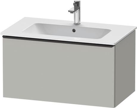 Vanity unit wall-mounted, DE42620BD070000 Concrete grey Matt, Decor, Handle Diamond black