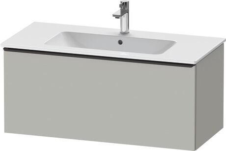 Vanity unit wall-mounted, DE42630BD070000 Concrete grey Matt, Decor, Handle Diamond black