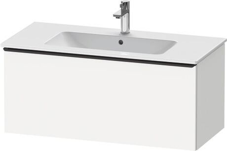 Vanity unit wall-mounted, DE42630BD180000 White Matt, Decor, Handle Diamond black