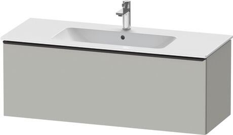 Vanity unit wall-mounted, DE42640BD070000 Concrete grey Matt, Decor, Handle Diamond black