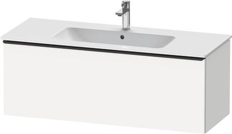 Vanity unit wall-mounted, DE42640BD180000 White Matt, Decor, Handle Diamond black