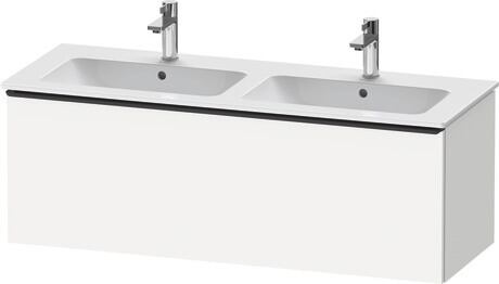 Vanity unit wall-mounted, DE42650BD180000 White Matt, Decor, Handle Diamond black