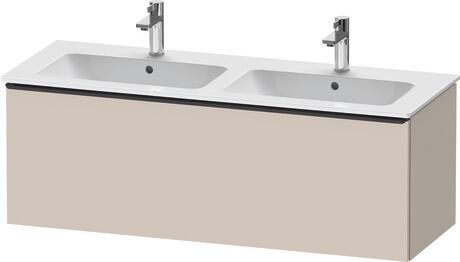 Vanity unit wall-mounted, DE42650BD910000 taupe Matt, Decor, Handle Diamond black