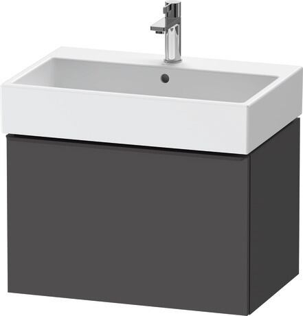 Vanity unit wall-mounted, DE42720BD490000 Graphite Matt, Decor, Handle Diamond black