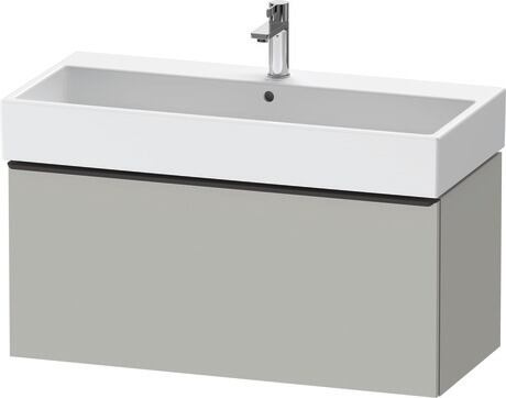 Vanity unit wall-mounted, DE42740BD070000 Concrete grey Matt, Decor, Handle Diamond black