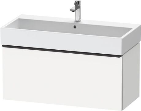 Vanity unit wall-mounted, DE42740BD180000 White Matt, Decor, Handle Diamond black