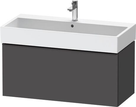 Vanity unit wall-mounted, DE42740BD490000 Graphite Matt, Decor, Handle Diamond black