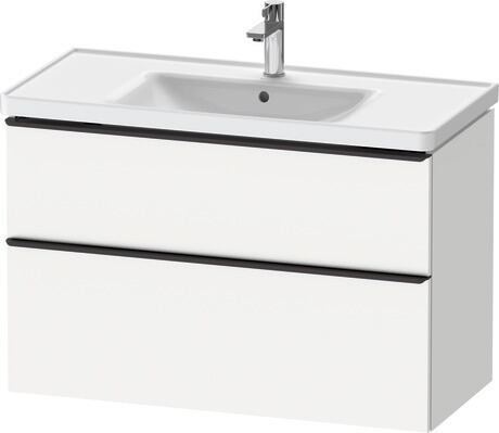 Furniture washbasin with vanity unit, DE012201818 White Matt, Decor