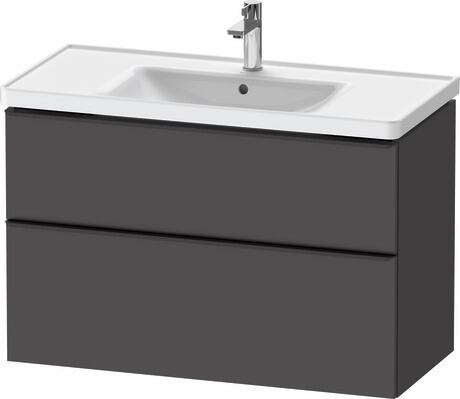 Furniture washbasin with vanity unit, DE012204949 Graphite Matt, Decor