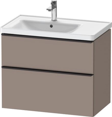 Vanity unit wall-mounted, DE43570BD430000 Basalte Matt, Decor, Handle Diamond black