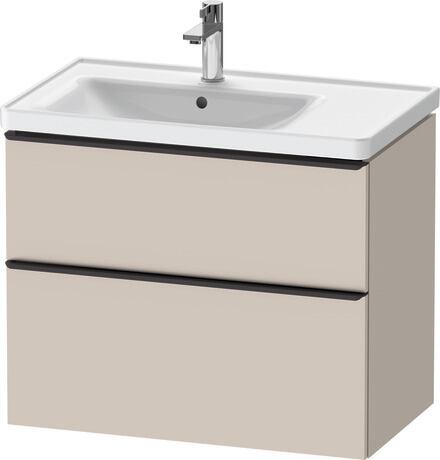 Vanity unit wall-mounted, DE43570BD910000 taupe Matt, Decor, Handle Diamond black