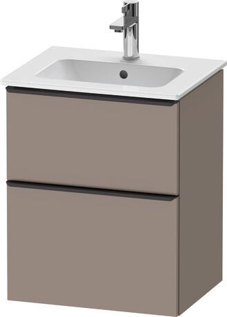 Vanity unit wall-mounted, DE43600BD430000 Basalte Matt, Decor, Handle Diamond black