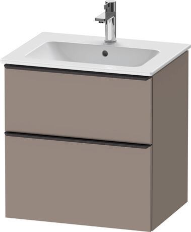 Vanity unit wall-mounted, DE43610BD430000 Basalte Matt, Decor, Handle Diamond black