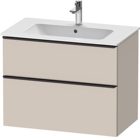 Vanity unit wall-mounted, DE43620BD910000 taupe Matt, Decor, Handle Diamond black