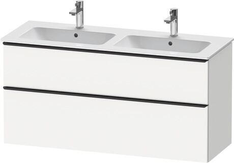 Vanity unit wall-mounted, DE43650BD180000 White Matt, Decor, Handle Diamond black